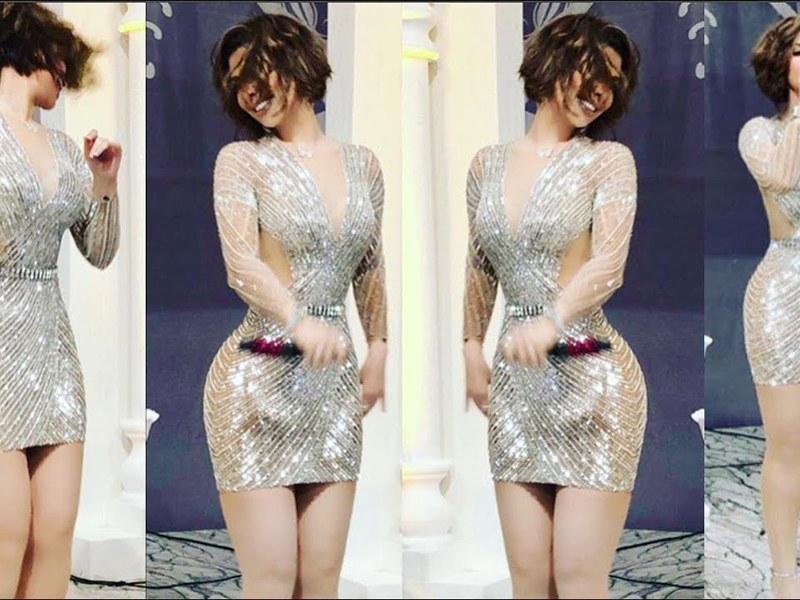 اضغط لمشاهدة الفيديو: شمس الكويتية تثير الجدل بفستانها المكشوف